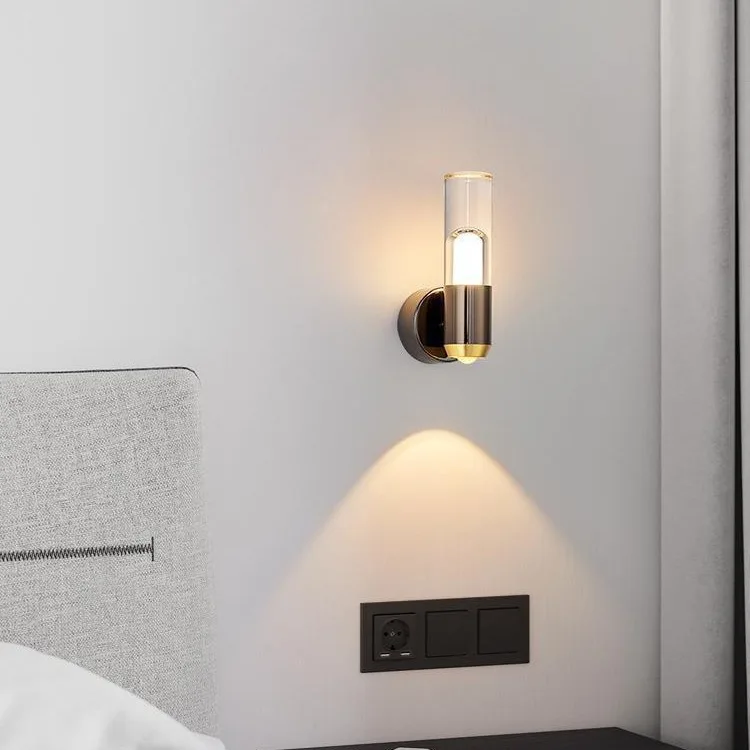 

Nordic designer living room sofa background wall light minimalist bedroom headboard creative dining room LED light