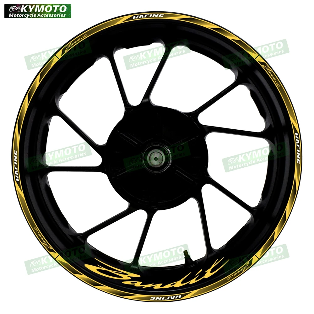 NEW For Bandit motorcycle 17 inch front and rear wheel stickers decorative waterproof reflective wheel rim stickers