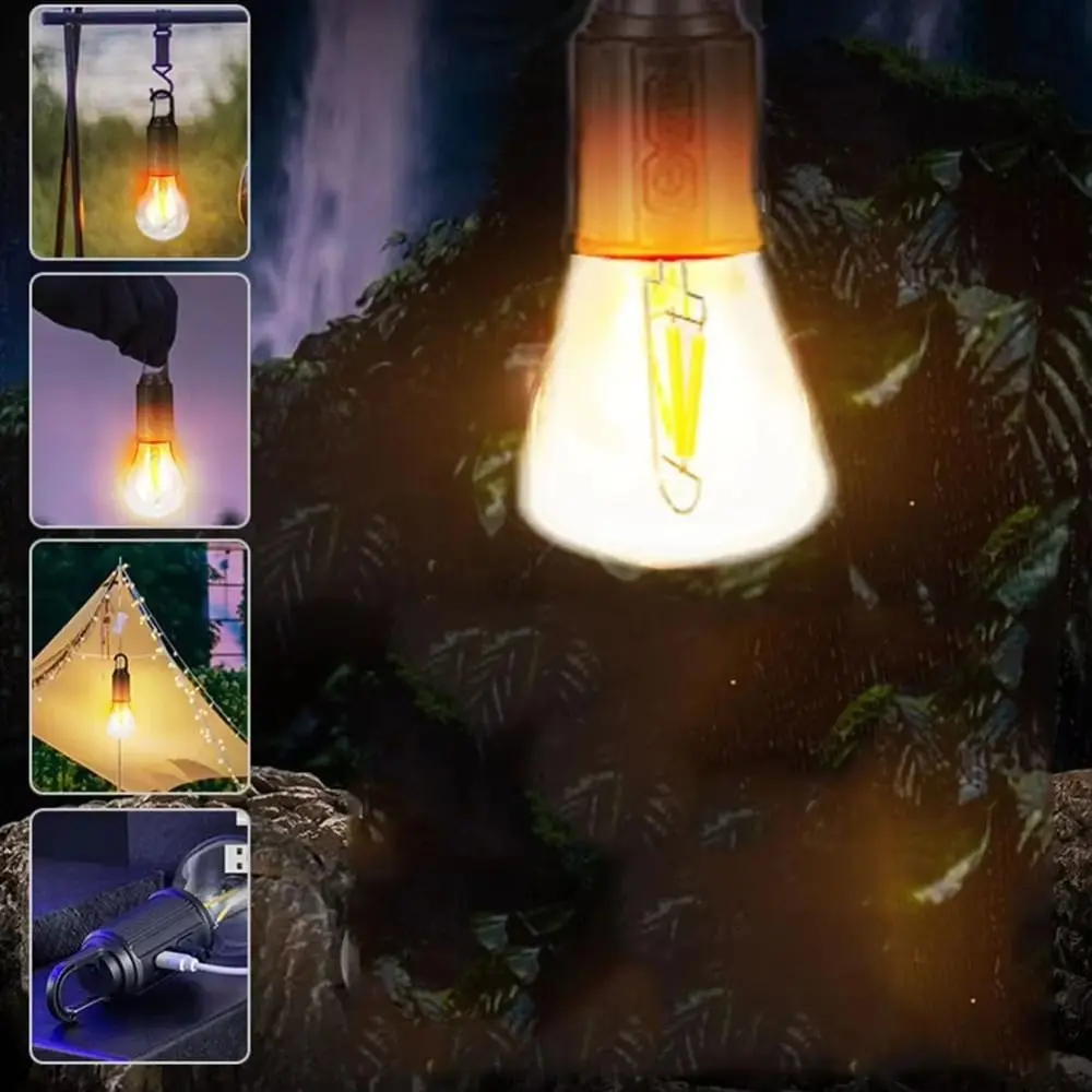 Solar Powered Solar Powered LED Lamp LED Light Handheld LED Lighting Lantern ABS Waterproof Camping Lamp Outdoor Activities