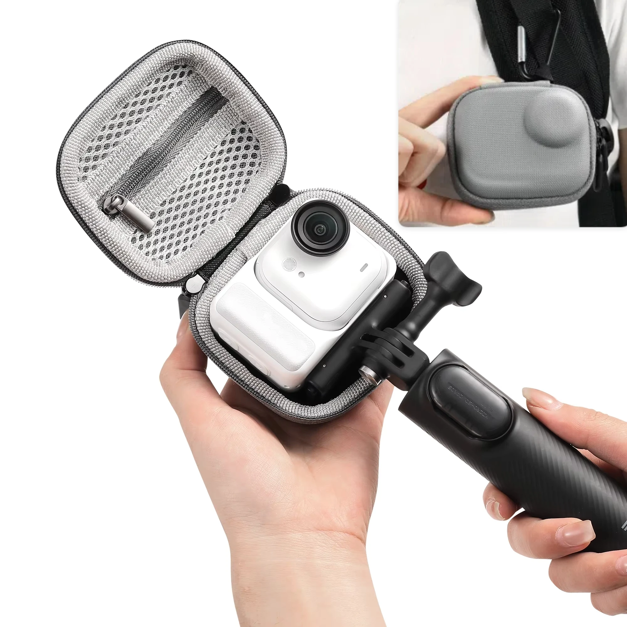 

HandBag For Insta360 Go Ultra High Quality PU Storage Bag Special Design With hook Mini Carrying Case Accessories