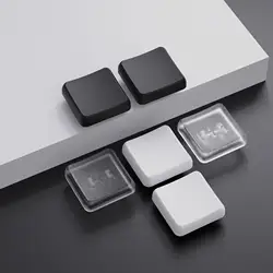 50PCS CHOSFOX Keycaps Low Profile PBT Keycaps For Kailh Chocolate Switch Mechanical Keyboard Ultra Thin Black White Transparent
