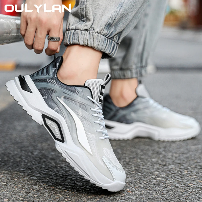 

Oulylan Internal Heightening Comfortable Sports Shoes Soft Sneakers Male Walking Tennis Shoes For Men Men Runing Shoes