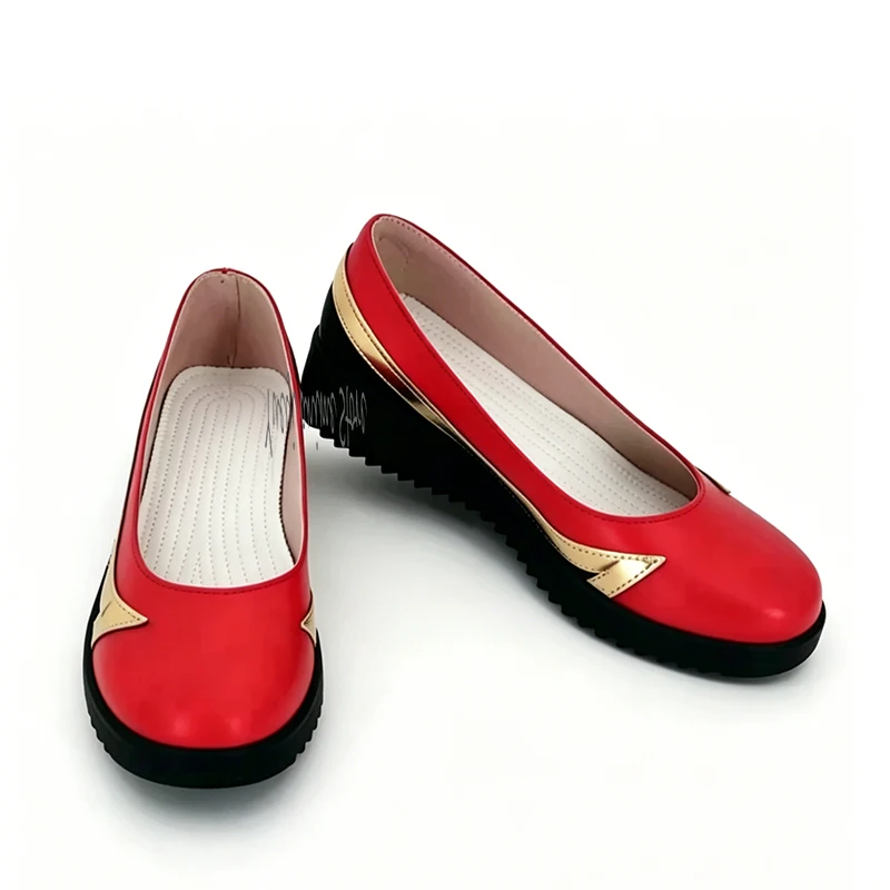 Customized-Ahri Red Cosplay Shoes For Comic Con & Halloween Party