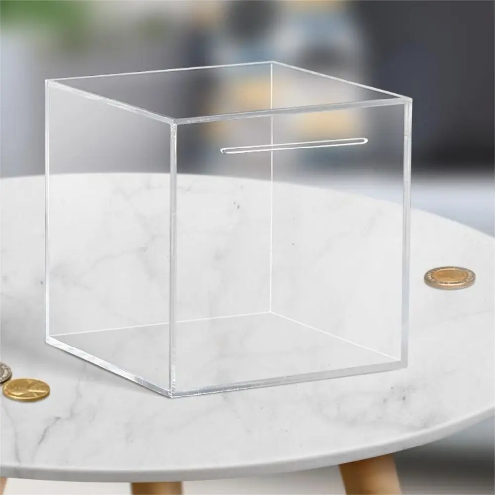 

Durable Decorative Large Capacity Cannot Be Opened Birthday Gift Money Saving Box Coins Container Cube Piggy Bank