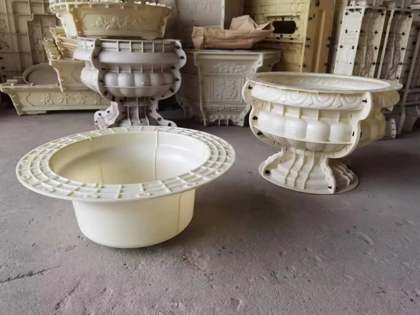 Reazone ABS جودة عالية قطر 60 سنتيمتر البلاستيك قوالب زراعة أصيص الخرسانة مسبقة الصنع للبيع