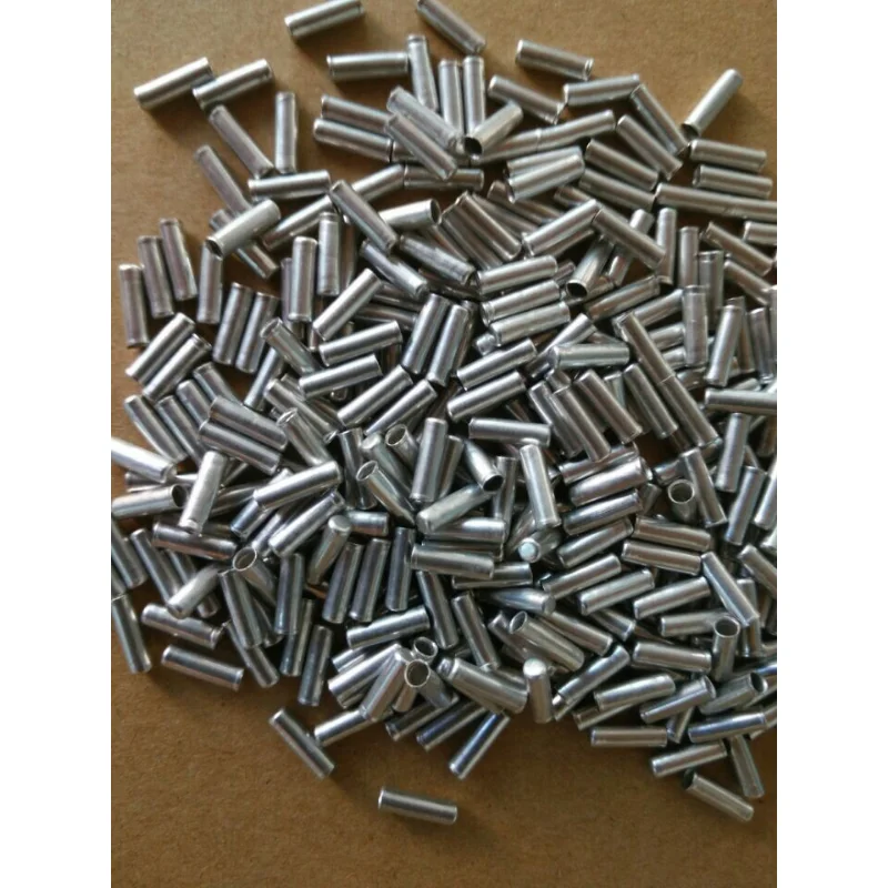 100pcs Bicycle Brake Wire End Cap Aluminum Alloy Silver Cable Tips Mountain Bike Bicycle Speed Change Wire Core Cap