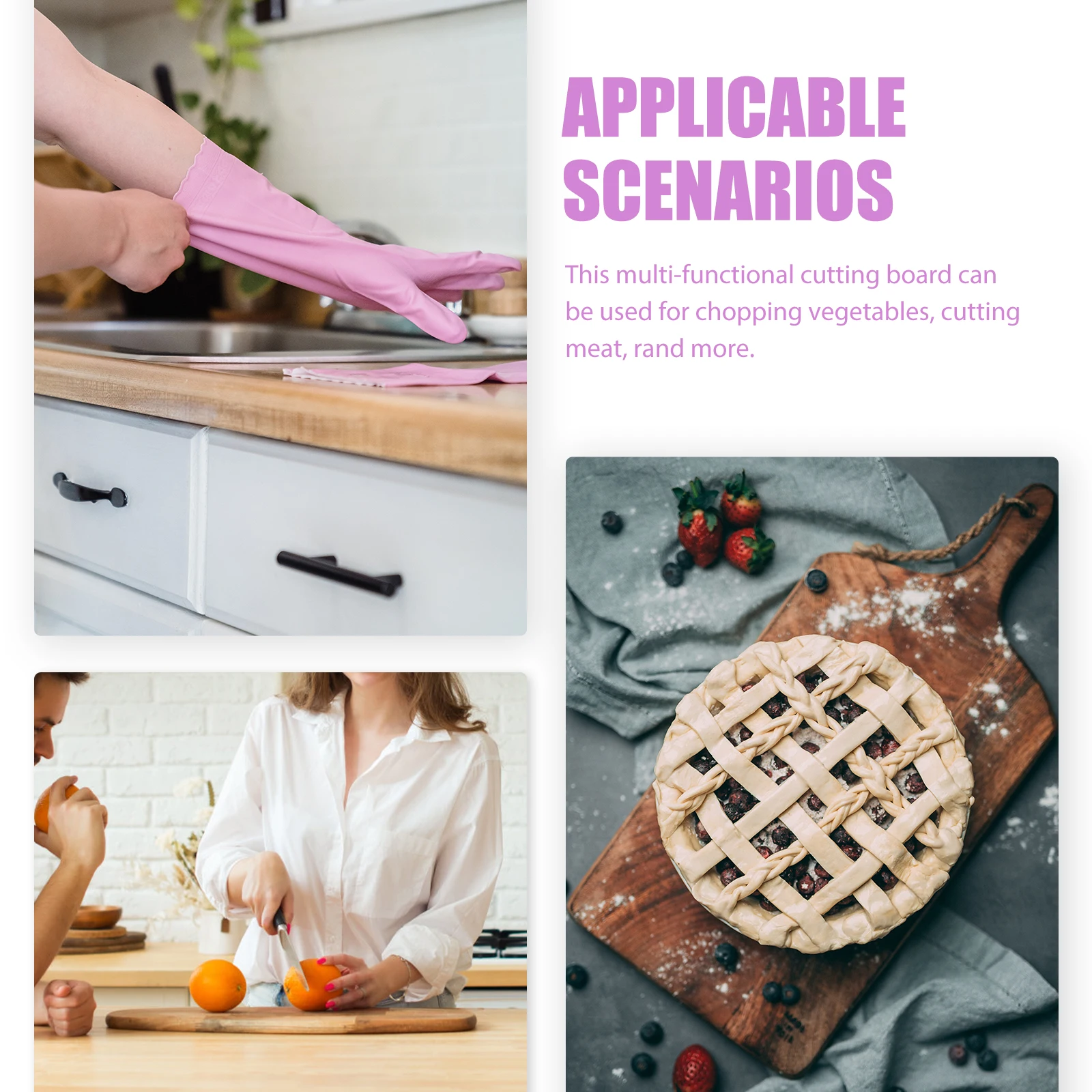 

Flexible Silicone Folding Cutting Board Non-Skid Portable Kitchen Mat Hanging Design for Outdoor Picnic Camping