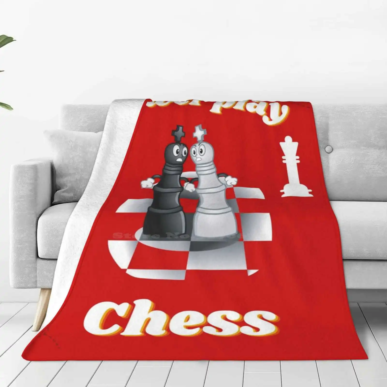 Power Play Chess Latest Super Soft Warm Light Thin Blanket Games Game Power Play Chess Queen Pawn Checkmate Strategy