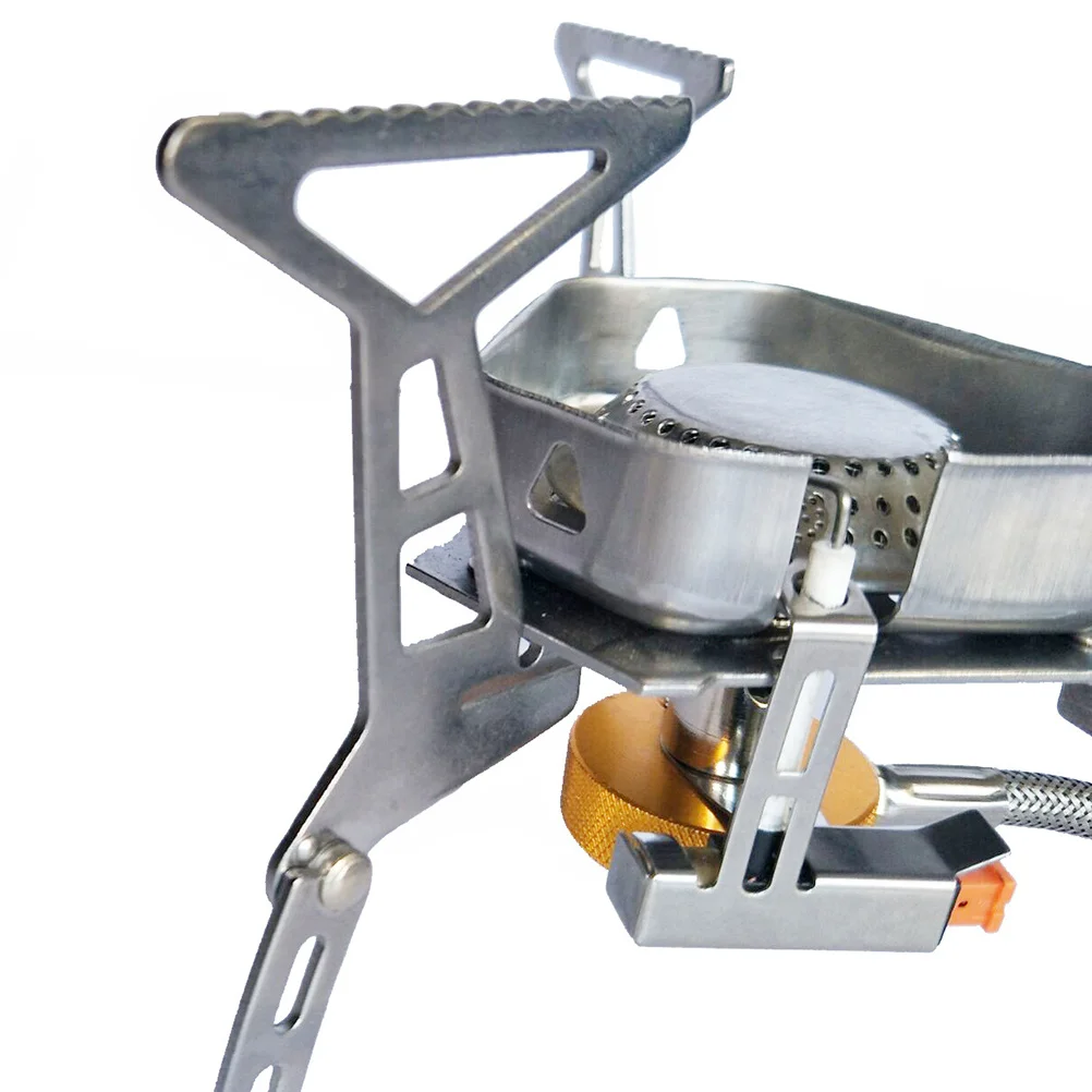 

Windproof Split Camping Stove Outdoor Portable Stainless Steel Cooker Thickened Structure High Efficiency Combustion for Leaves