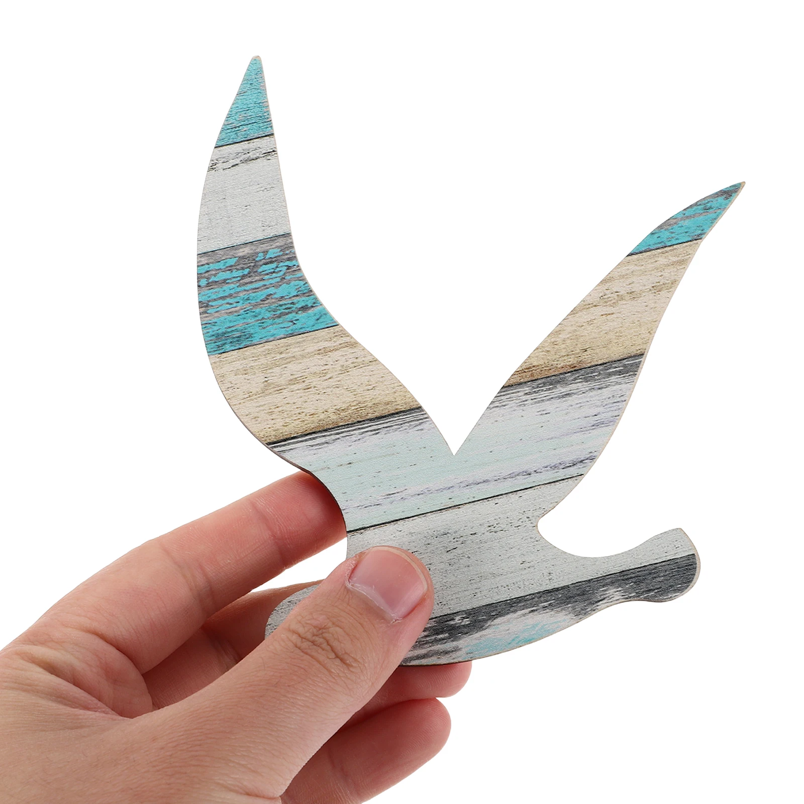

3Pcs Seagull Wall Hanging Decor Mediterranean Wooden Coastal Theme Nautical Ornaments Beach Bedroom Living Room Wall