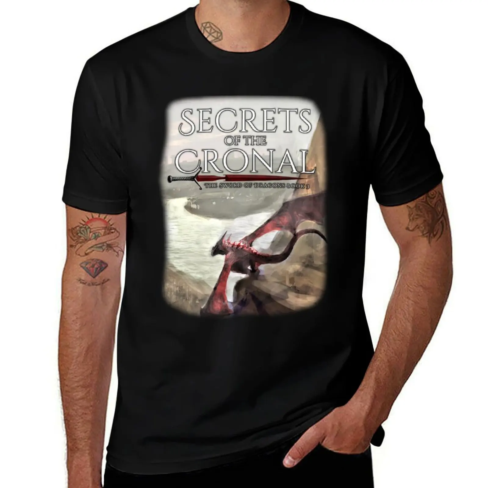 Secrets of the Cronal - The Sword of Dragons Book 3 T-Shirt Sports Casual Short Sleeve Cotton Tee T-Shirt