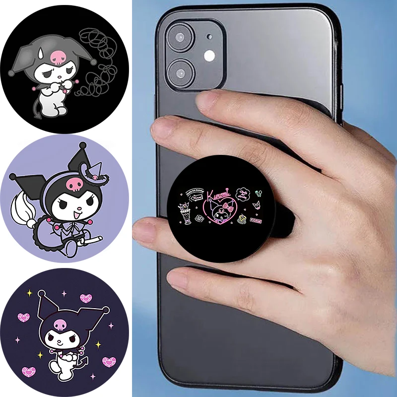 

Anti Fall Phone Holder KUROMI For iPhone 16 Griptok Mobile Phone Holder Stand Finger Ring Soporte Movil Pro iPhone 15 14 Pro Max