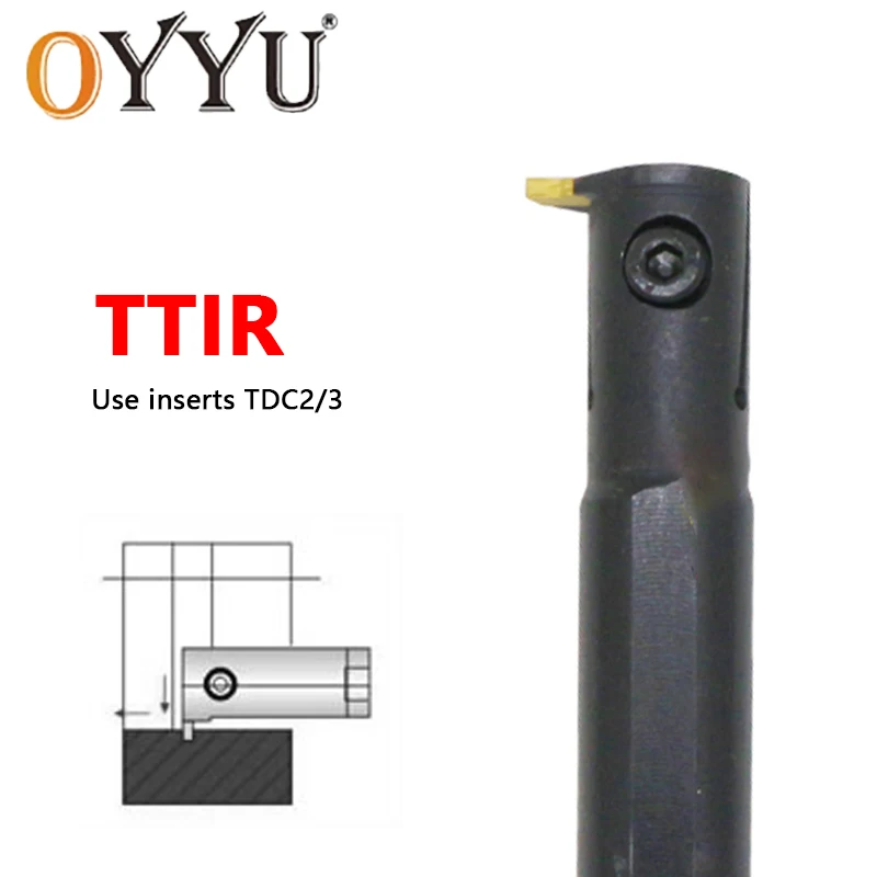 TTIR 20 25 TTIR20 TTIR25 TTIR20-2 TTIR25-3 CNC Grooving Turning Tool Holder Carbide Inserts Internal Slotting Shank Tool Bar