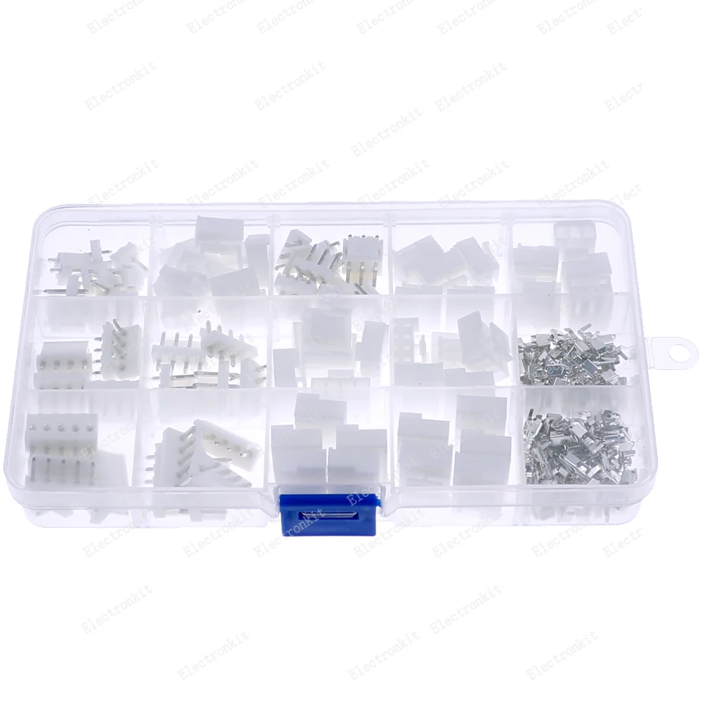 180pcs 2p- 5Pin VH3.96mm Pitch Terminal Housing Pin Header terminal Connector Assoerted kit connector