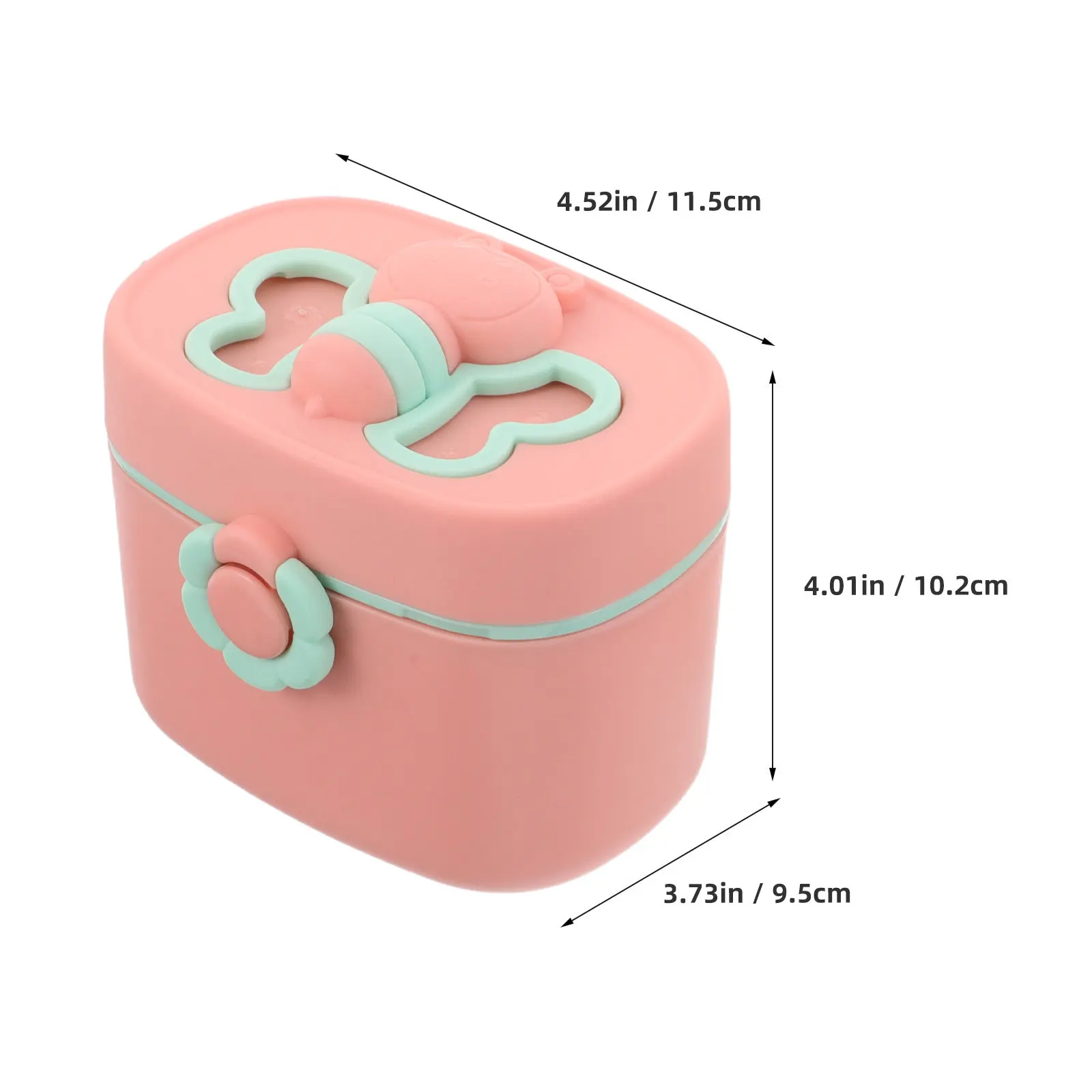 2Pcs Baby Formula Container Portable Milk Powder Dispenser Almond Blossom Style Safe PP Material for on The Go