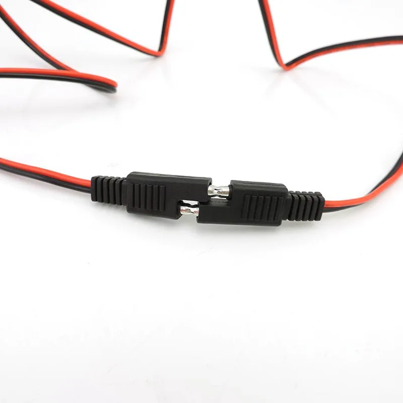 18awg 10a Sae Naar Sae Power Auto Verlengkabel 12V-24V Sae Connector Kabel Snel Ontkoppelen 1M 2M Connector Voor Auto W28