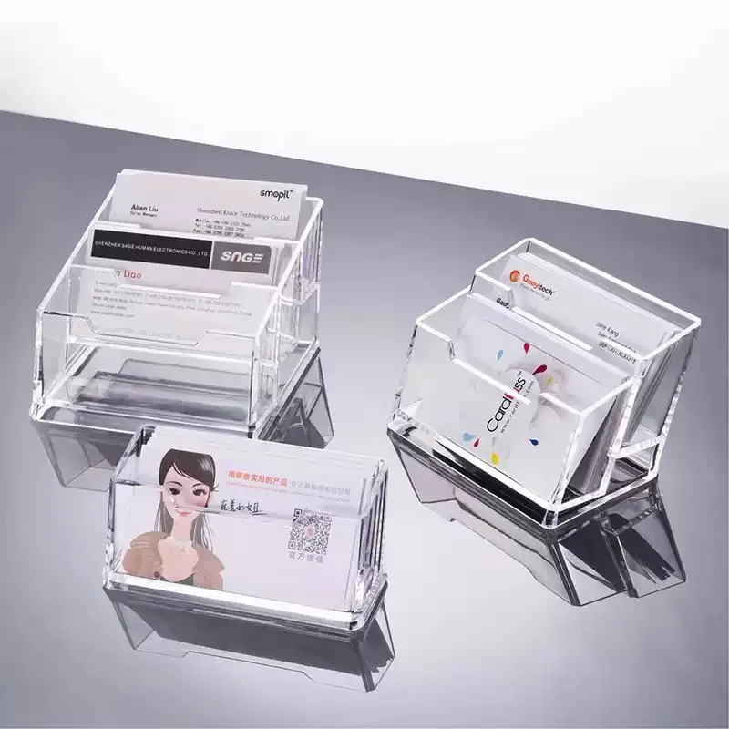 

Акриловая прозрачная коробка для визиток, для выставок и ресепшн, портативная высококачественная автомобильная коробка для визиток