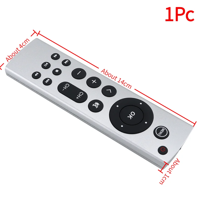 1Pc Universal Replacement Remote Fit For  TV Remote Control 4K/ HD A2169 A1842 A1625 A1427 Without Voice.