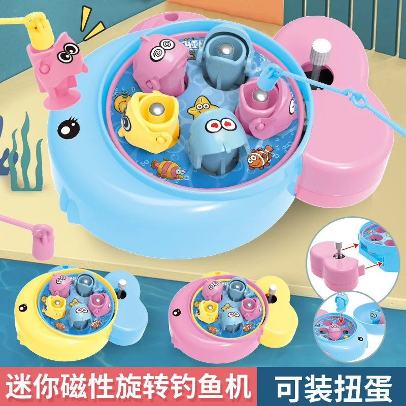 Kindervisspeelgoed magnetische bulk nep vis kraam vis puzzel leuk vissen spel console simulatie hengel