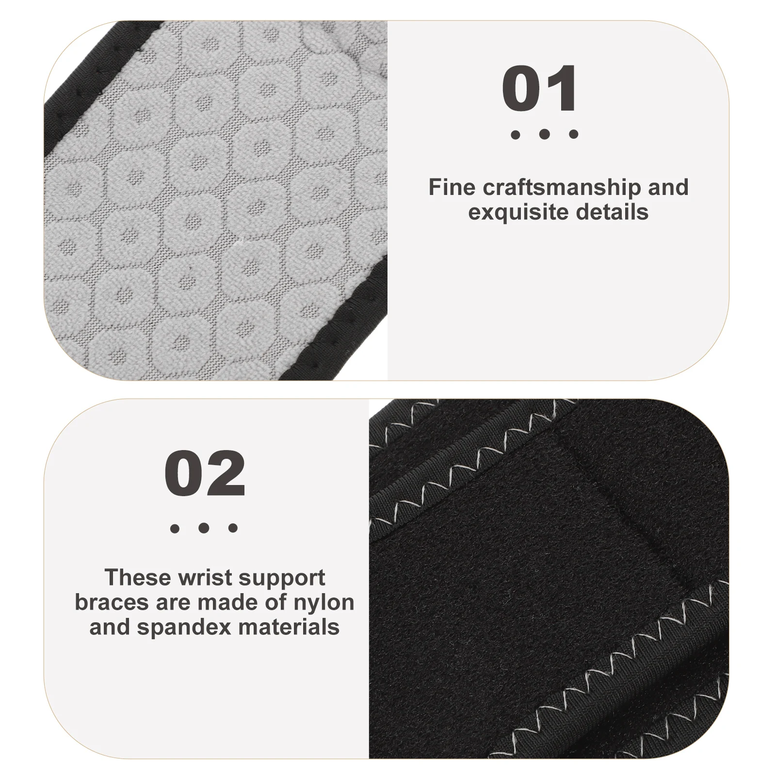 

2pcs Wrist Wraps For Weightlifting Wrist Support Braces Gym Sports Flexible Spandex Nylon Wristbands Fitness Relief