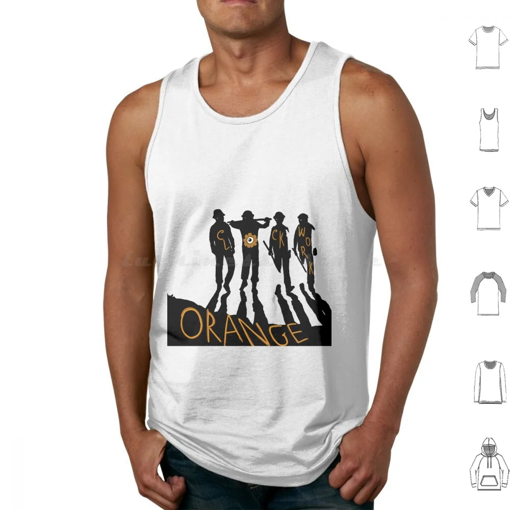 Clockwork Orange Tank Tops Chaleco Sin Mangas Película Clockwork Orange Cinema Kubrick Alex Delarge Ultraviolence