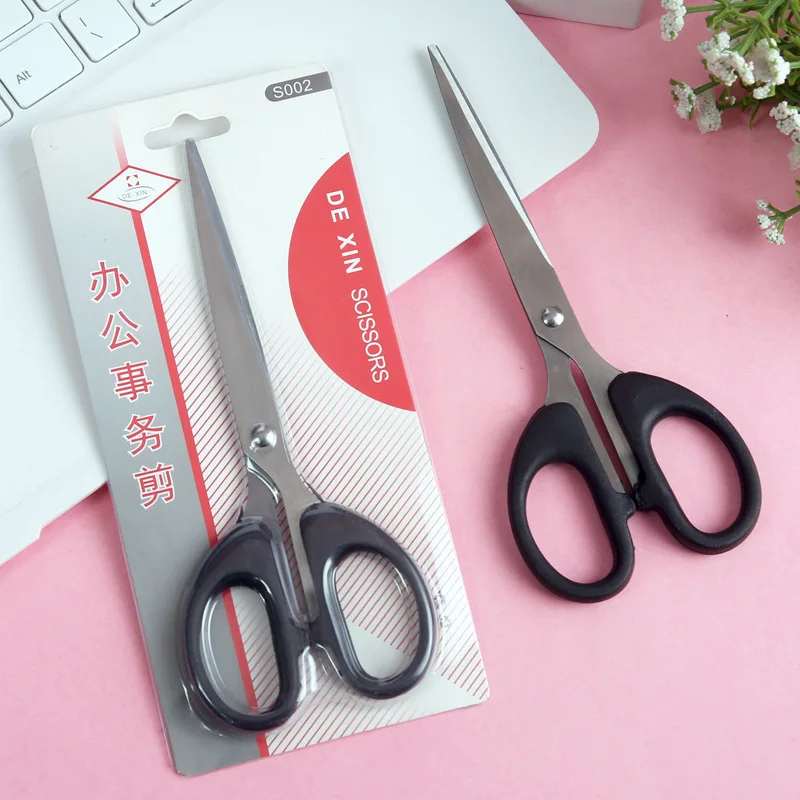 3 sizes Simple Office Scissors Students Black Scissors DIY Cut Handmade Scrapbooking Paper Scissors School Home Office
