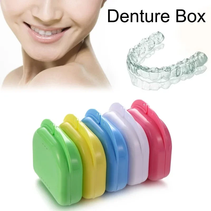 1PC Dental Retainer Portable Orthodontic Mouth Guard Partial Denture Storage Case Box Plastic Oral Hygiene Supplies Organizer