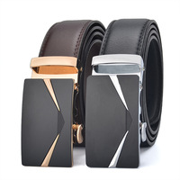 3.5CM Men's Fashionable  Automatic Buckle Belt 110 105 110 115 120 125CM Casual Pants Belt High Quality Metal Buckle Waistband