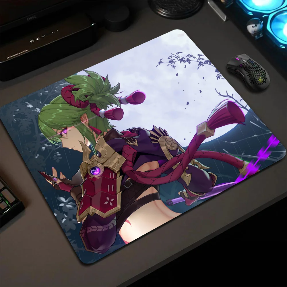 

Kuki Shinobu Genshin Mousepad Small LockEdge Mouse Pad For Gamers Computer Desk Pad Anti-slip Rubber