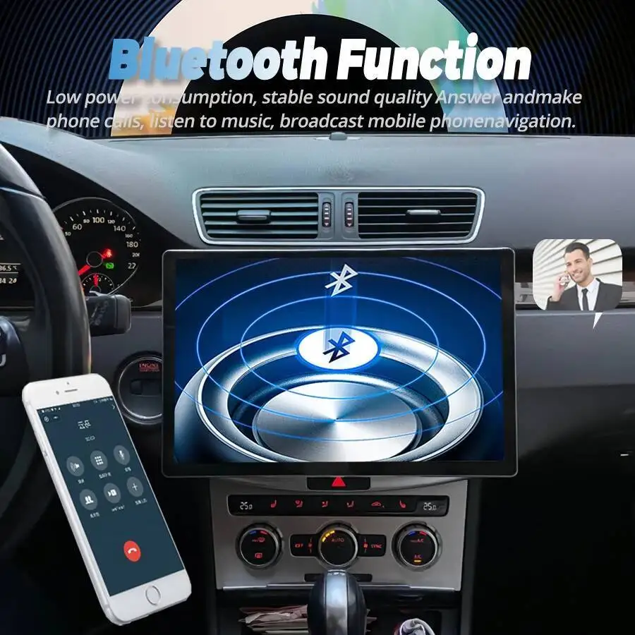 Android Auto Car Radio For VW Volkswagen Golf Passat B7 B6 Skoda Seat Octavia Polo Tiguan Video Player Carplay No 2din DVD HU - view 5