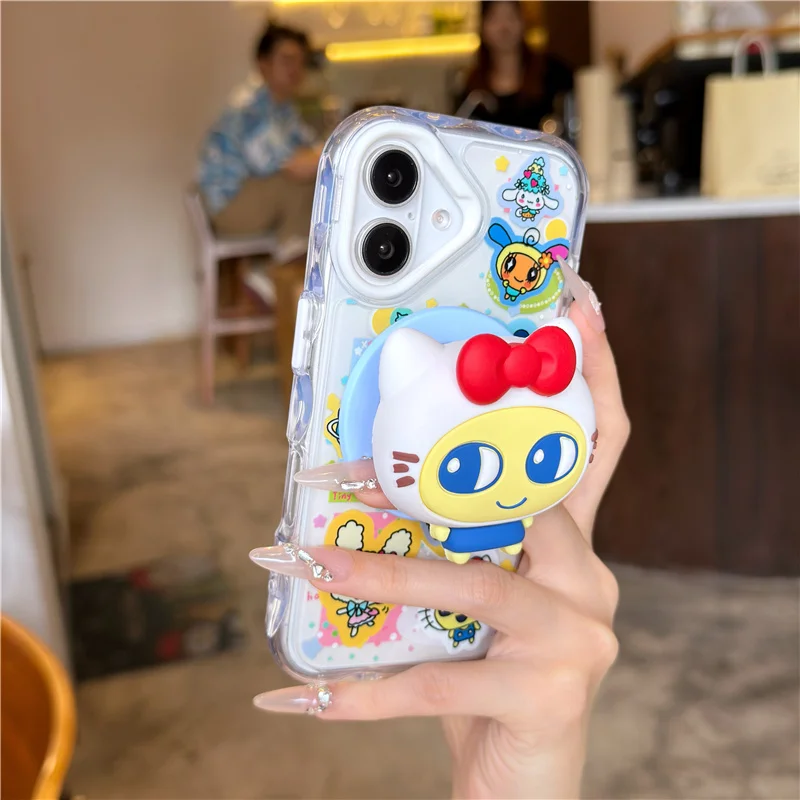Kawaii Cartoon magnetische faltbare Handy-Griffhalter Sockel Tasche für Magsafe IPhone Samsung Mac Safe Ring Finger Expanding – Detail 9