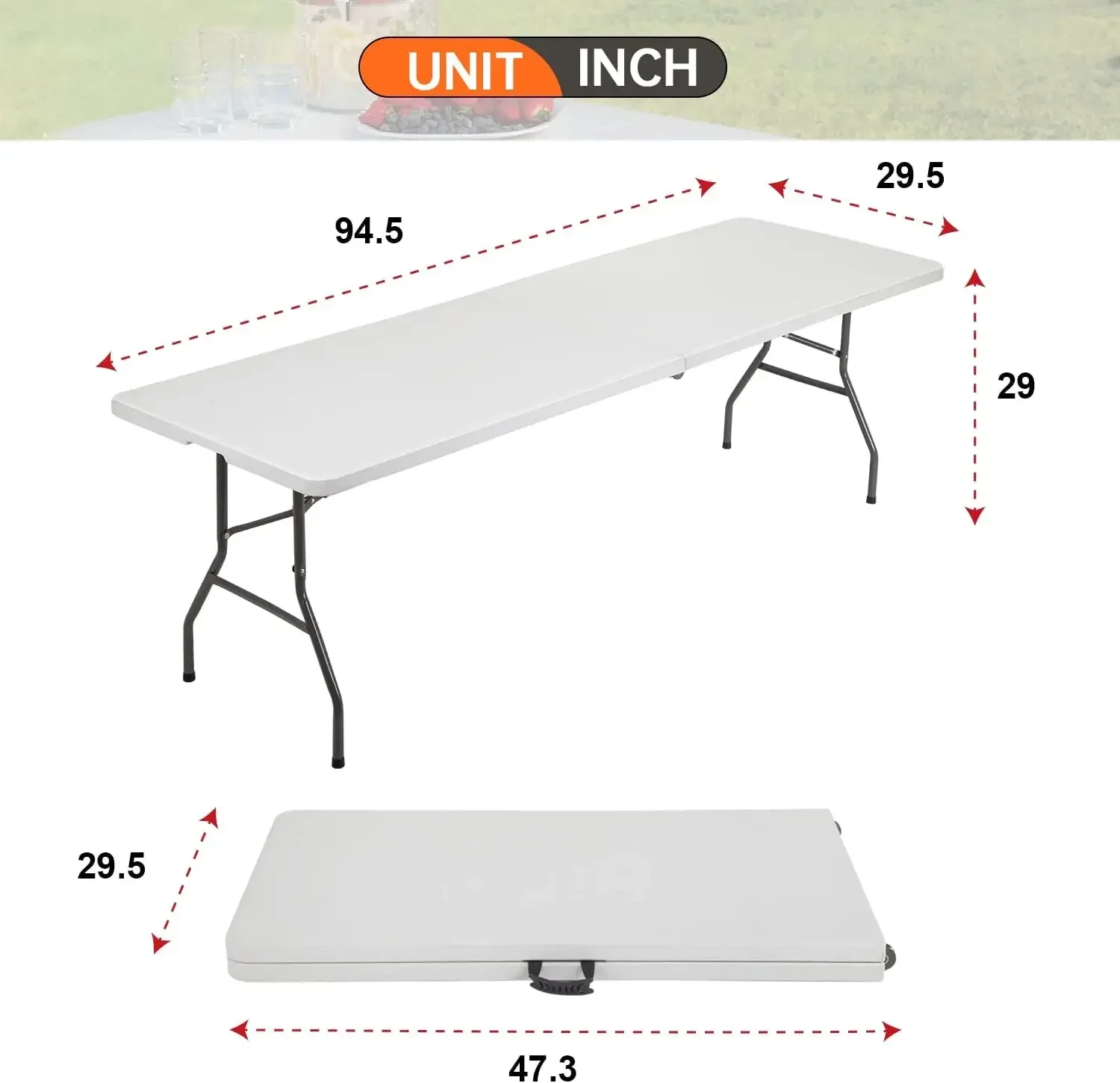 Camping Tisch Kunststoff Picknick tisch Büro tisch für Partys Hochzeit Camping Büro mit Tragegriff