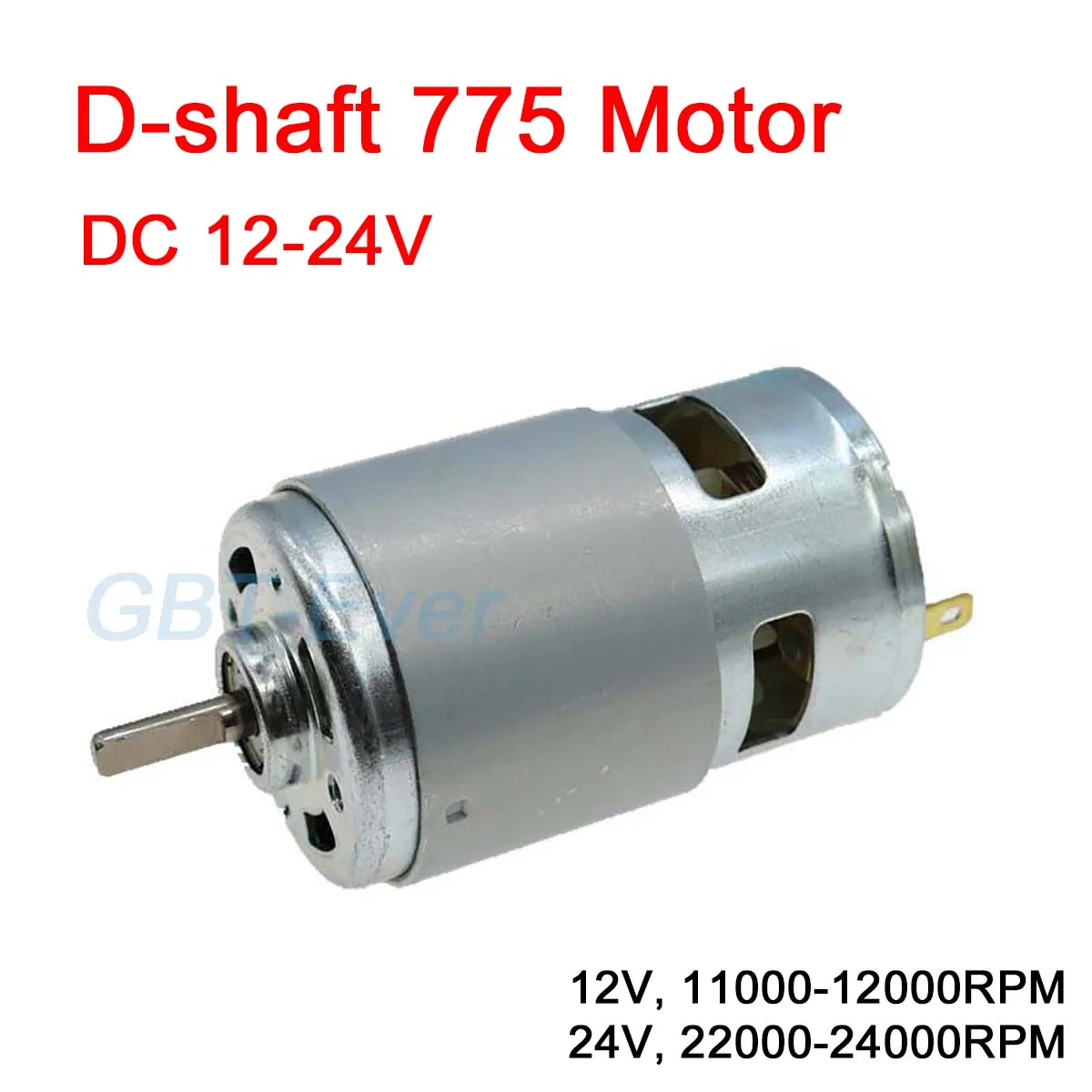 

1Pcs 775 Motor DC 12-24V Front Ball Bearing 12V 12000RPM Large Torque Low Noise Micro Motor D-shaft Strong Magnetic Motor