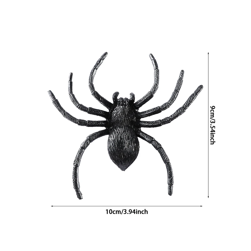 1pcs Realistic Plastic Spider with Lights Fake Spider Prank Prop Joke Spiders for Halloween Party Decorations Gift Party Favors