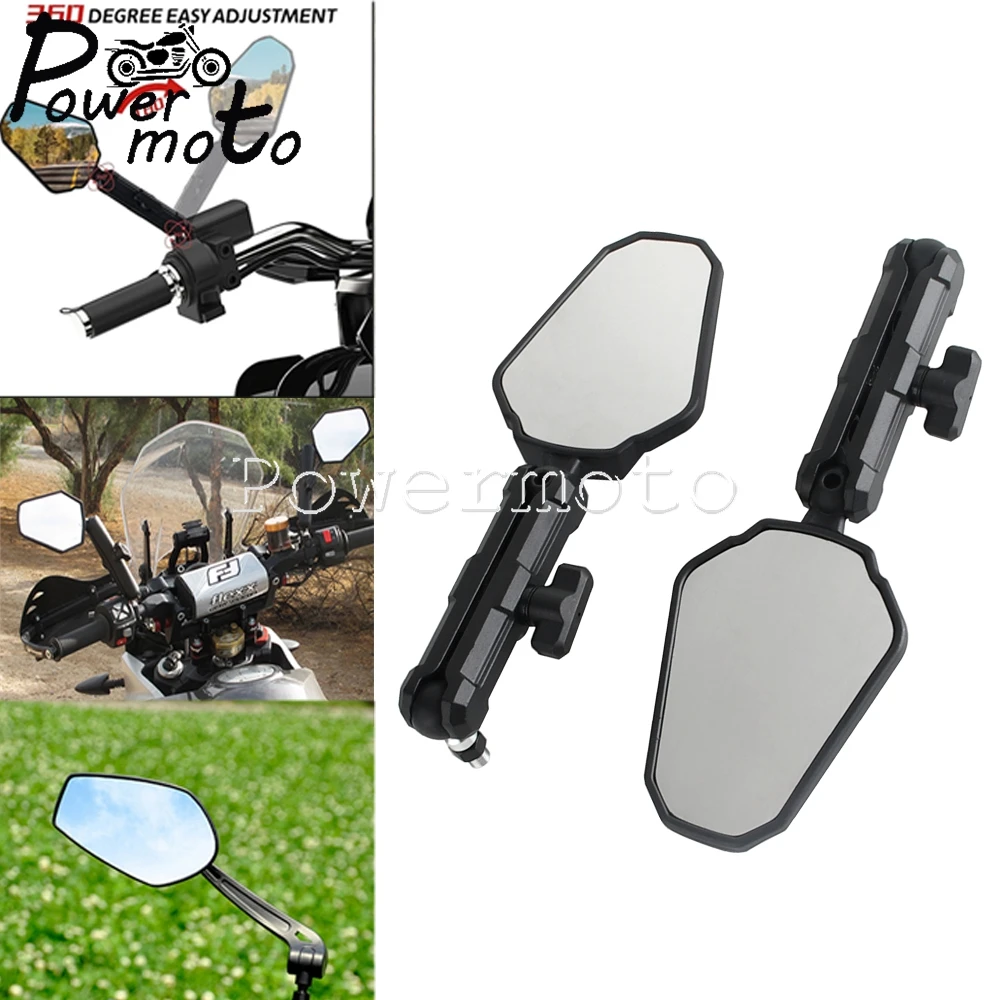 

Motocross Bike ATV 8mm/10mm Bolt Side Mirrors Universal Motorcycle Rearview Mirror For Kawasaki Ninja 650R 1000 BMW Yamaha Honda
