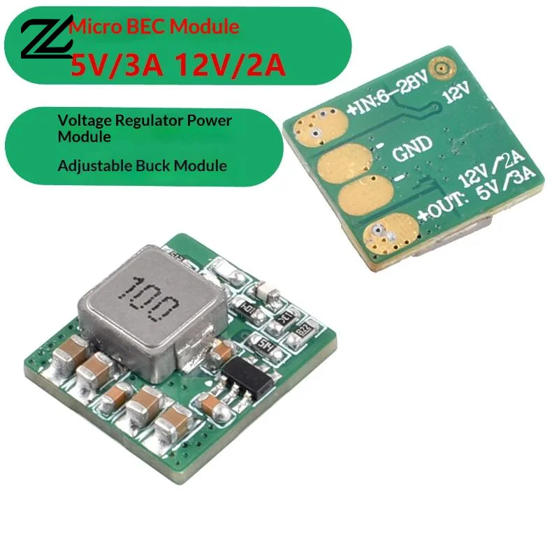 

RC Drone Micro BEC Power Module 1Pc - 6V-28V To 5V/3A 12V/2A For Multirotor Airplane FPV Freestyle DIY Accessory
