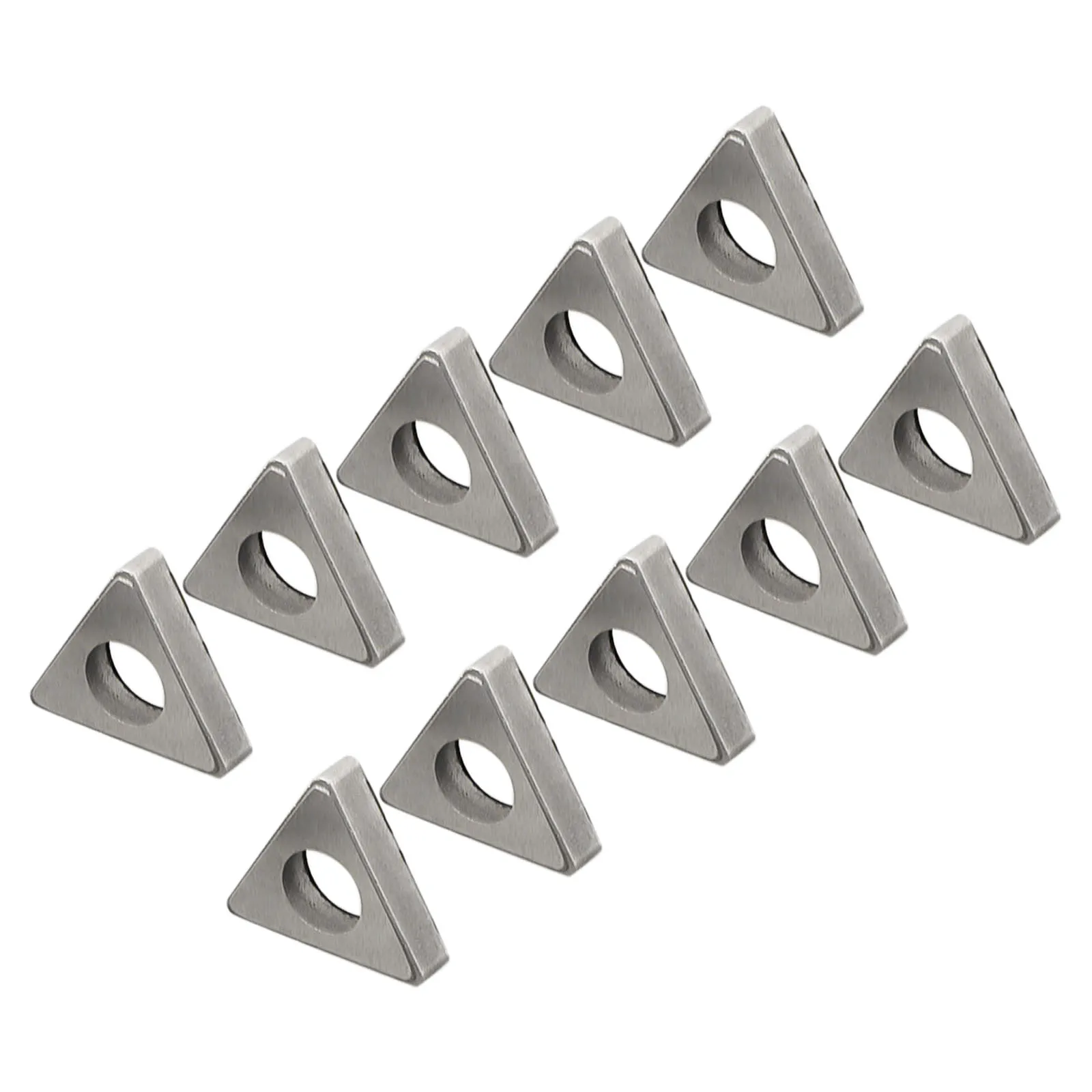 Cale triangulaire en acier CNC, porte-outil de tournage, porte-outil, accessoires de fraisage, métal, MT1603, 10 pièces