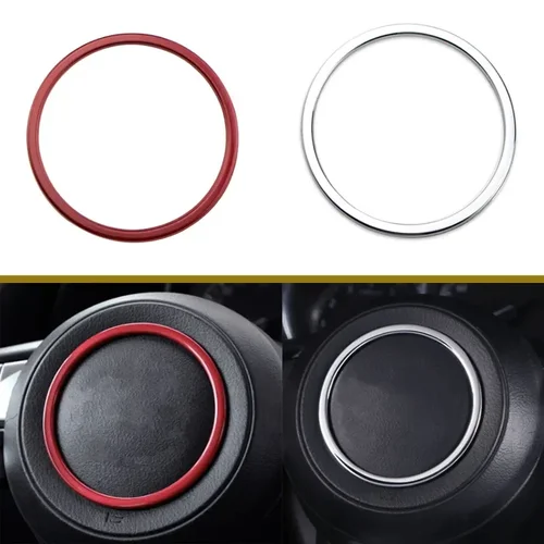 Imagen 2 del producto Para Mazda 3 6 CX3 CX-3 CX-5 CX5 CX8 CX 9 Axela 2017-2020 embellecedor para volante de coche círculo cubierta de lentejuelas accesorios adhesivos