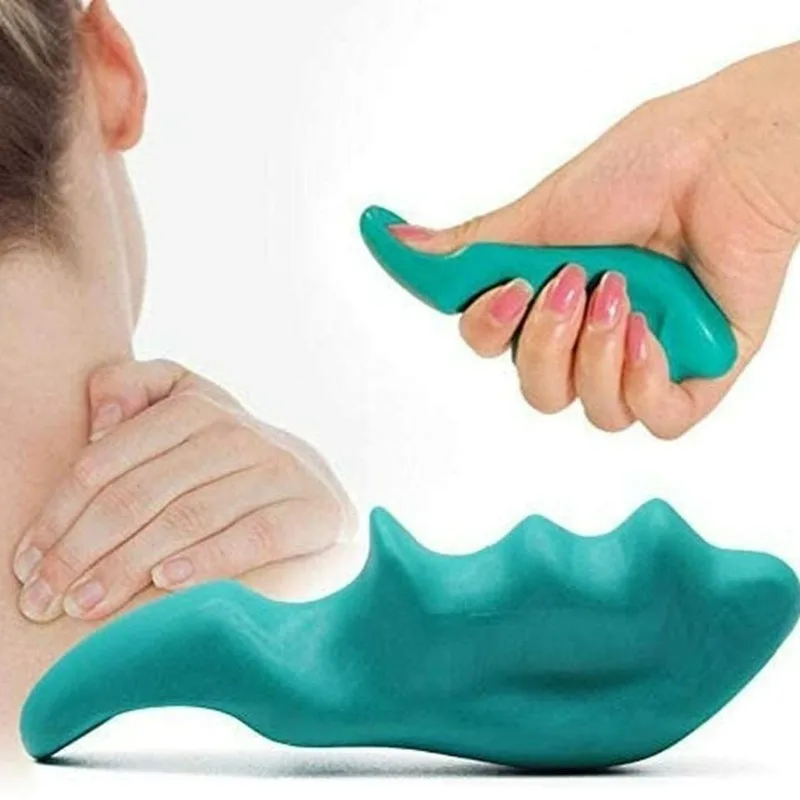 الإبهام التوقف جهاز تدليك ضغط الاصبع الصحافة الزناد نقطة T-شكل مدلك الجسم اليد القدم العميق استرخاء تخفيف التعب أداة