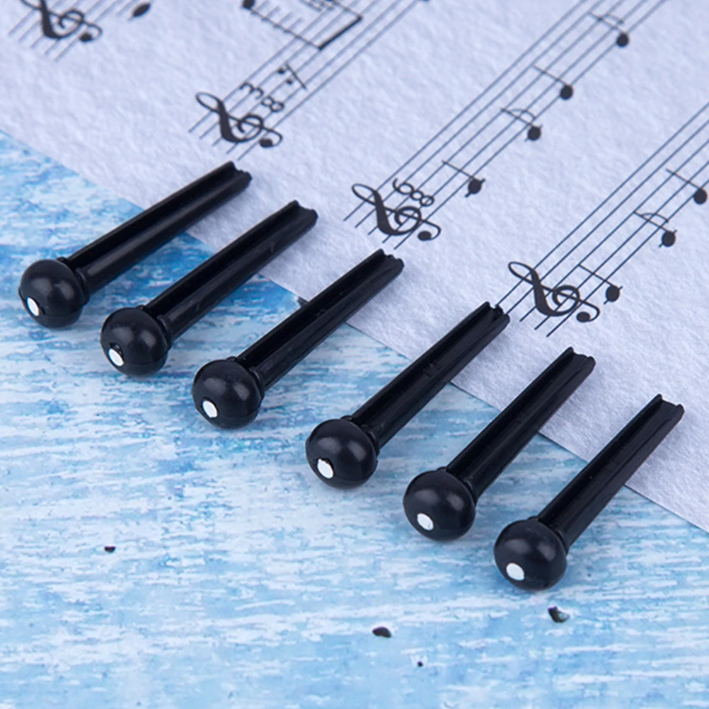 

100pcs Guitar Bridge Pins Durable String Pegs Replacement Tool For Acoustic Guitar Easy Use Fit All Brands Replacement Pins