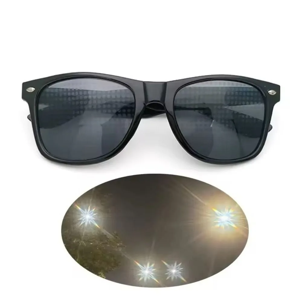 Unique Diffraction Glasses Heart Star Snowflake Funny Special Effect Glasses Clear/Gray Lens Mirror Light