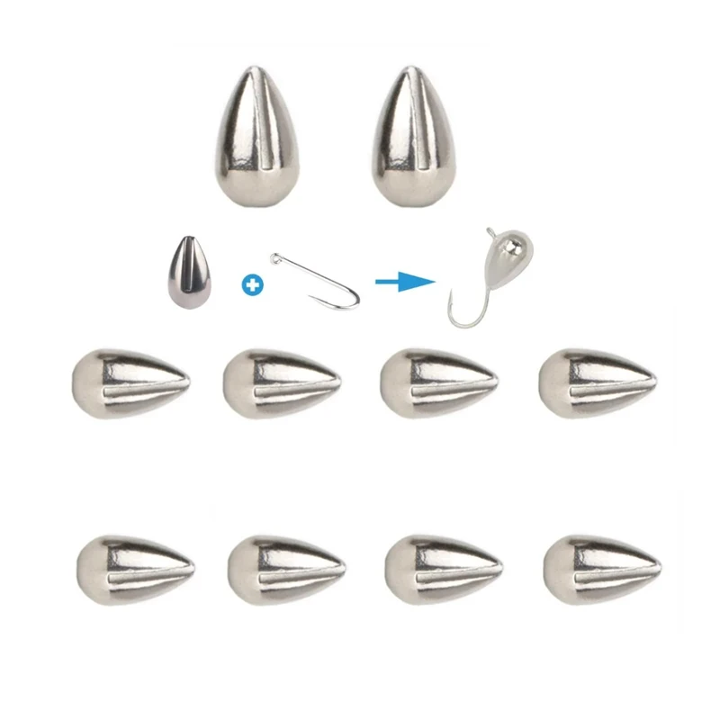 30 قطعة/السلع يطير ربط تهزهز رؤساء صغيرة المسيل للدموع قطرة رئيس 2.7-7 مللي متر السنانير الصيد التنغستن DIY بها بنفسك الجليد تهزهز رئيس الصيد اكسسوارات #2