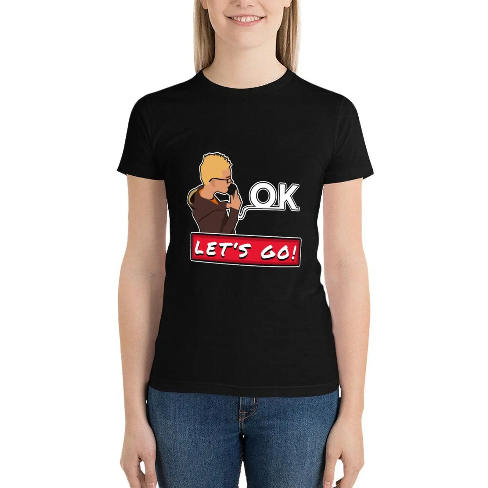 Ok let's go memes funny T-Shirt aesthetic clothes oversized kawaii clothes Aesthetic clothing t shirt dress Women