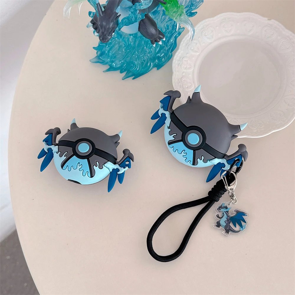 Pocket Monsters Pokemon 3D Charizard Poké Ball Earphone Case For Airpods 4 Pro 3 2 Wireless Bluetooth Headset Protective Cover view 5