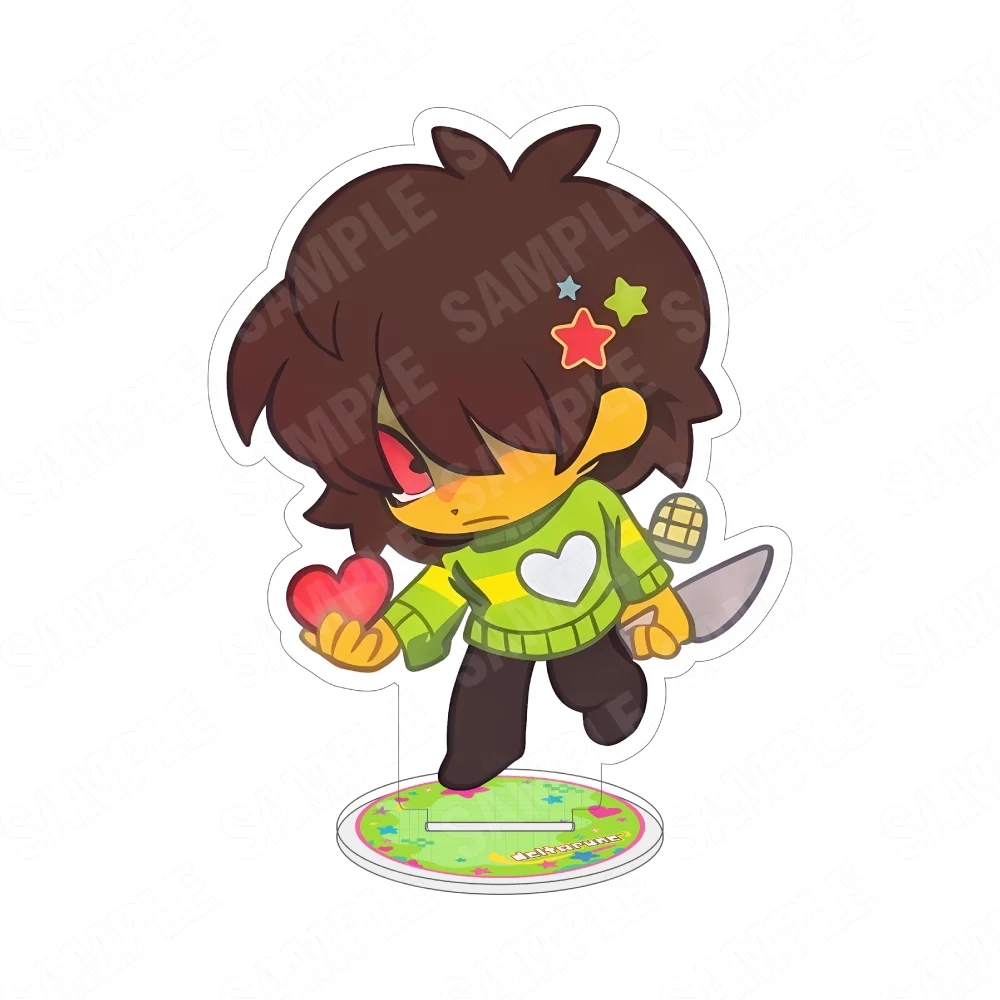 Acrylic Deltarune  Kris Game 10CM Stand KeychainSusie Ralsei Noelle Starry Chibi Desk Decor Collectible Gift for Indie Fans