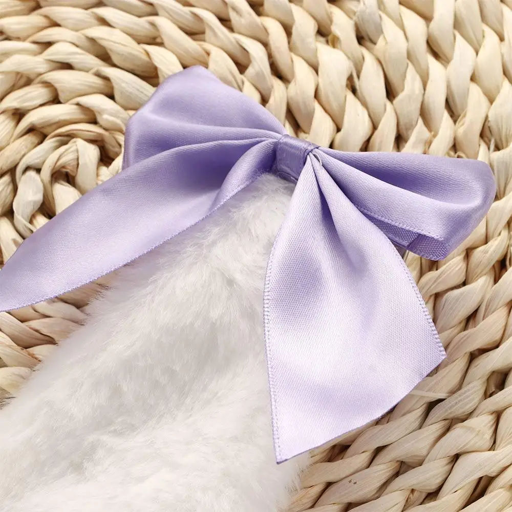 Kawaii Girls Cosplay Lolita Bowknot Ribbon Plush Lop Ears Hair Accessories Rabbit Ear Hairpin Hair Clip