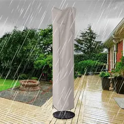 Cantilever Umbrella Cover Waterproof Outdoor Offset Umbrella Cover Curved Cantilever and Straight Pole Parasol Outdoor Covers