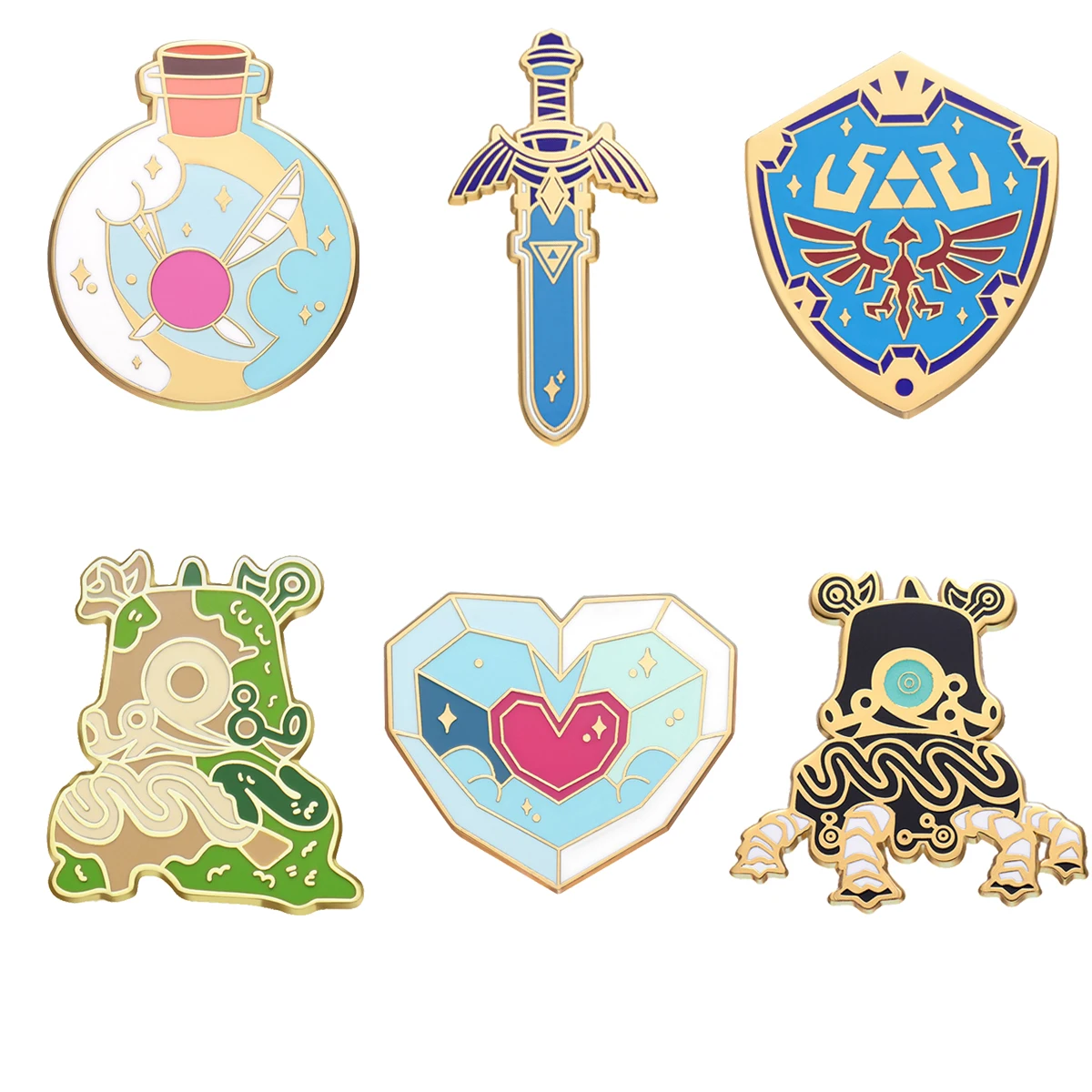 

Funny Enamelled Brooches Cool Game Pins Clothing Hat Backpacks Lapel Badges Fashion Jewelry Accessories For Friends Gifts