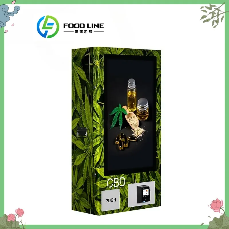 Customizable Wall Mounted Touch Screen Cigarette Hemp Pot Cbd Vending Machine with Credit Debit Card Payment
