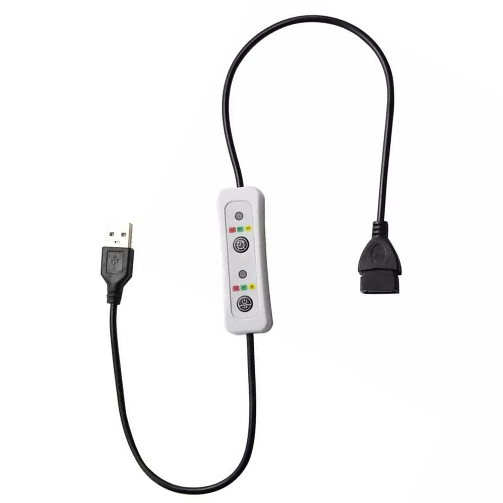 

Удлинительный кабель с таймером USB, 60 см, шнур питания постоянного тока 5 В, контроллер для USB-вентиляторов, светодиодные фонари и настольные лампы
